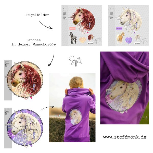 Patch / Aufnäher  - Pferd stehend